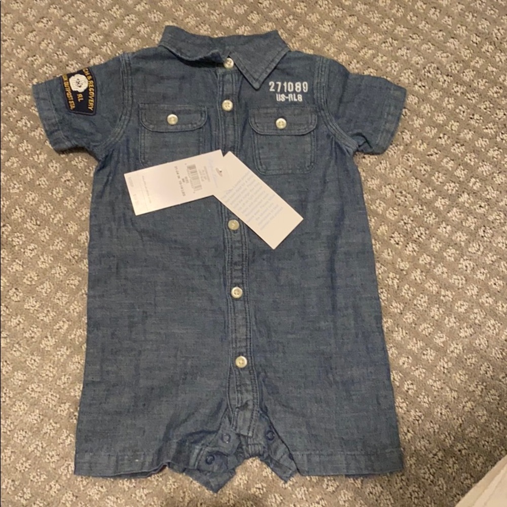 Denim onesie